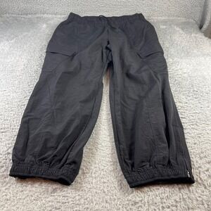 Old Navy Mens XL Quick Dry Cargo Jogger Pants Black Ankle Zip Hiking Athletic